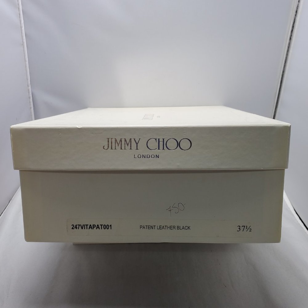 Jimmy Choo peep toe platform shoes sling back buckle fastenings Black 37… - Picture 5 of 13